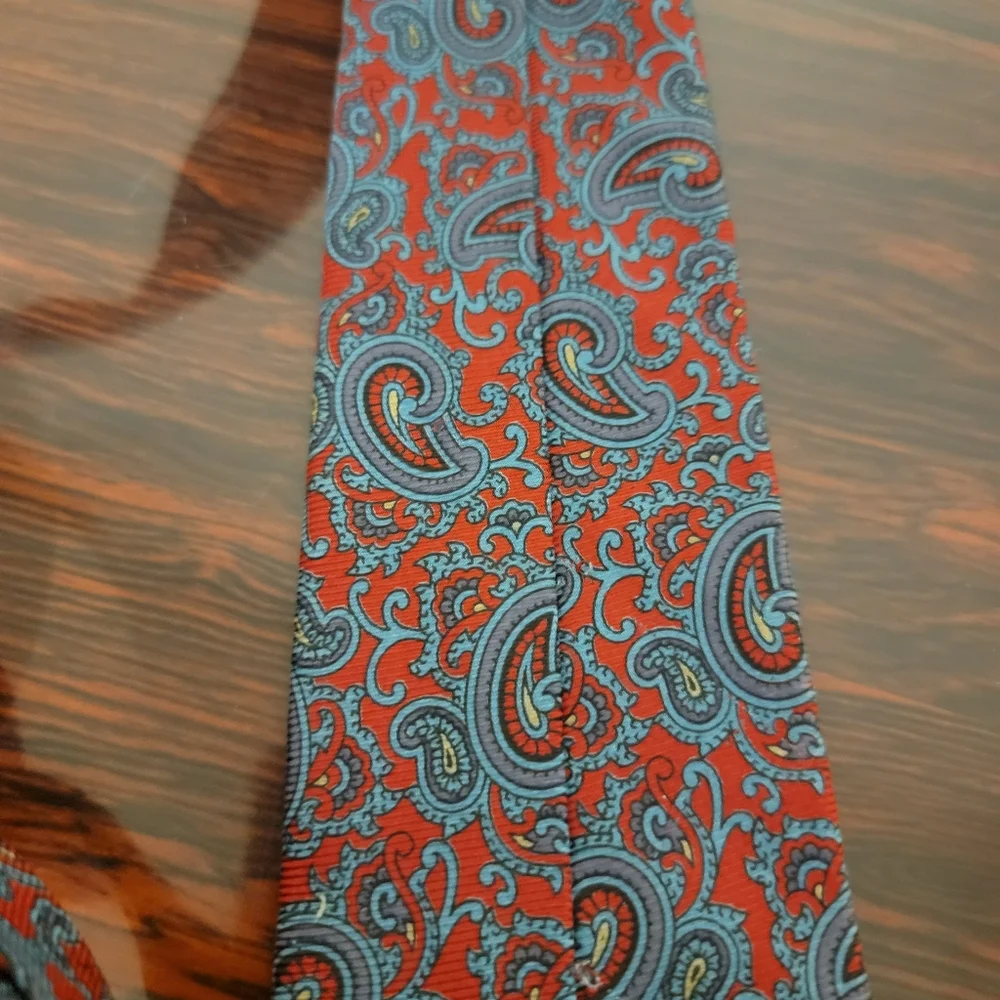 Vintage Lord Ascot Designer Luxury‎ Paisley Mens Neck Tie Classic 59in Long Silk